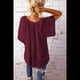 thumbnail image 4 of Blusas Elegantes e Informales para Mujer, -Verano 2025, Cuello en V, Corta, Blusas de Informales para Negocios. Rojo S, 4 of 7