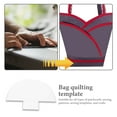thumbnail image 3 of OULII White Quilting Template for Measuring with Marking Pattern Durable Embroidery Sewing Stencil, 3 of 8