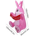 thumbnail image 4 of Wosthever Adorno inflable en forma de Animal de Pascua para interiores y exteriores, decoración inflada para porche delantero, suministros para Kits de decoración para fiestas, 4 of 6