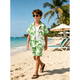 thumbnail image 5 of PureChapter Boys' Clothing Sets Boys Summer Outfits Hawaiian Vacation Collared Shirt & Shorts 2-Piece Casual Beach Wear for Kids 8-12 Years, 5 of 8