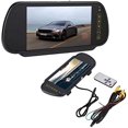 thumbnail image 1 of Oumij Monitor de Visualización Cámara de Coche 7 Pulgadas Coche Espejo Retrovisor LCD Oscurecimiento Automático Monitor Cámara de Visión Trasera con Soporte AV1 Interfaz de Video, 1 of 5