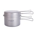 thumbnail image 1 of Juego de ollas y platos de titanio TOMSHOO Olla de titanio puro, 1 of 8