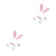 thumbnail image 1 of Sonducket Sexy Rabbit Ear Hairhoop Collar accesorios para el hogar accesorios de Cosplay multifuncional Lady Bunny disfraz blanco + rosa claro Blanco+Rosa Claro 2piezas, 1 of 6
