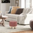 thumbnail image 7 of Joveco Small Foot Stool Ottoman,Fabric Footrest with Wood Legs,Soft Step Stool,Under Desk Stool Home Living Room Bedroom Cloakroom, 7 of 7