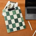 thumbnail image 5 of FORMRS A4 Clipboard Folder with Pen Holder Horizontal Foldable School Office Binder, Green and White Plaid Pattern, 5 of 9