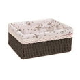 thumbnail image 2 of AMERTEER Storage Basket Eco-friendly Wear Resistant Fabric Anti-deform Rattan Organizer Basket for Home Red S, 2 of 13