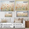 thumbnail image 4 of Designart "pasture Contemporary Wildflowers" Floral Floater Framed Canvas Wall Art, 4 of 7