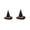 Black-2Pcs, variant on 4Pcs Mini Felt Witch Hats for Halloween, Black Handmade Bottle Decor, DIY Craft Accessories, Reusable Tabletop Ornaments for Holiday Celebrations & Craft Projects