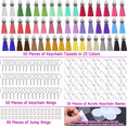 thumbnail image 2 of 200 Piezas De Acrilico Transparente Llaveros De Fotos Diy Plata/Colores, 2 of 4