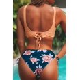 thumbnail image 2 of Women's Bikini Swimsuit Front Cross Lace Up Two Piece Bathing Suit, 2 of 5