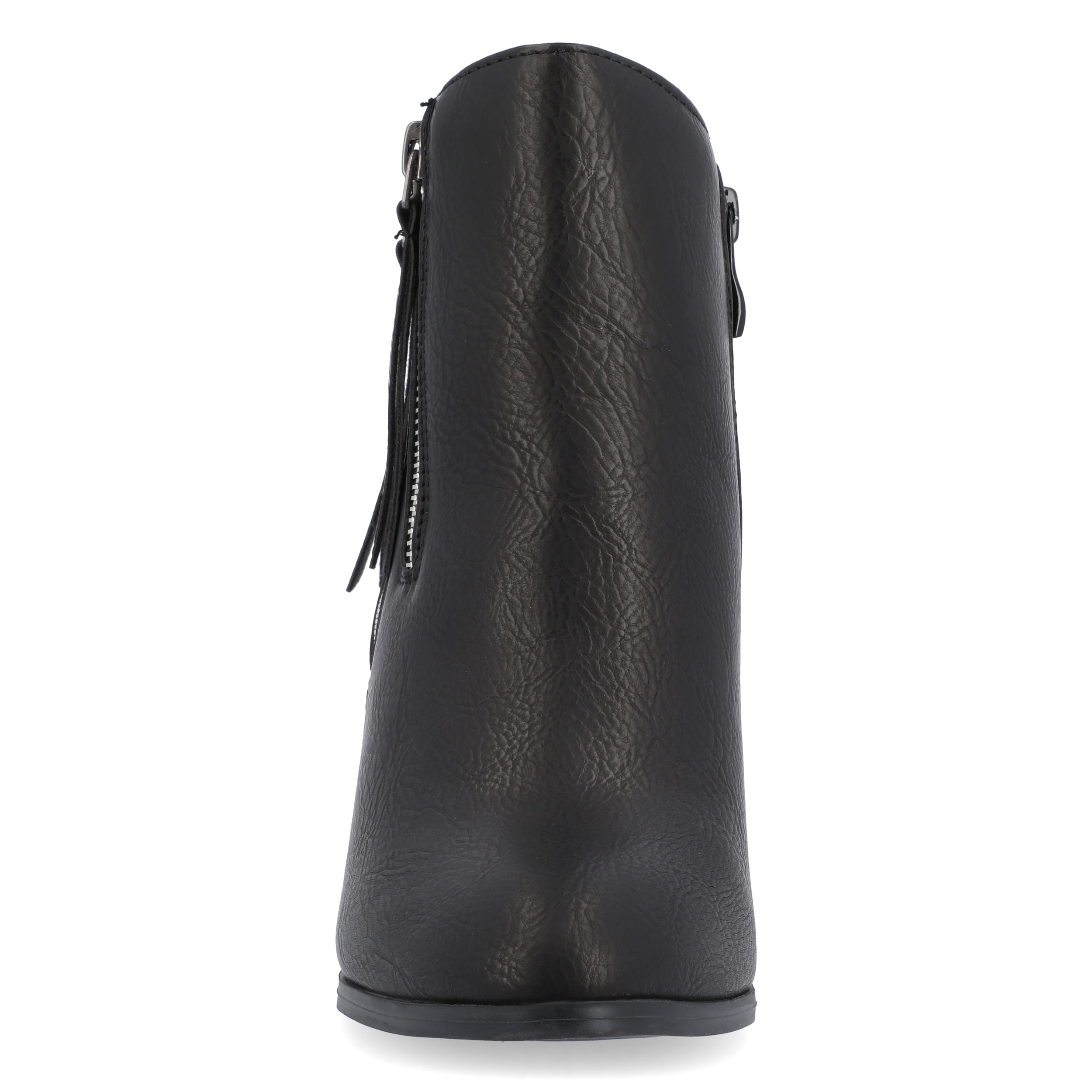 Journee Womens Vally Inside Zip Stacked Heel Booties, Widths Available