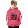 thumbnail image 2 of NAFUU Boys Pullover Youth Football Print With Letter Hooded Sweatshirt Athletic Long Sleeve Pullover Sports Clothes Oversized Sweatshirts For Boys Sizes 3-4 Years, 2 of 4