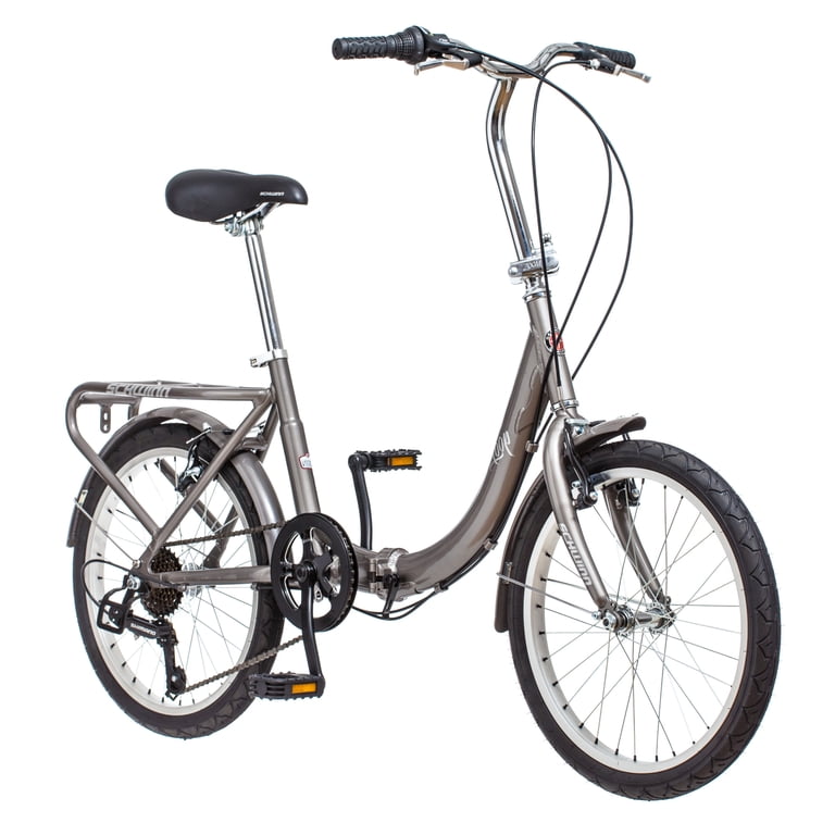 Schwinn Loop Folding Bike, 20 Inch Wheel, Ages 14+, Titanium