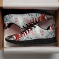 thumbnail image 3 of Funny Cows At Christmas Be Merry And Bright Running Shoes Sneakers Mesh Black Size 8, 3 of 5