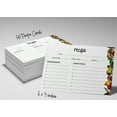 thumbnail image 6 of Inkdotpot 4x6 Inch Recipe Cards (Set of 50) , Thick Double Sided Premium Card Stock- Modern Style White Recipe Notecards for Weddings- Bridal- Baby Shower - veggies Theme, 6 of 6