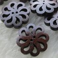 thumbnail image 3 of HEVIRGO Useful 40 Pcs Hollow Round 2-Holes Sewing Scrapbooking DIY Wooden Buttons, 3 of 7