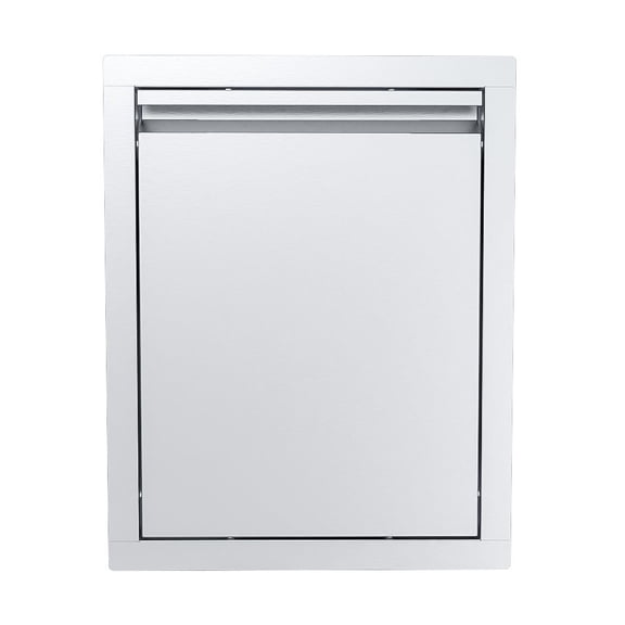 Aruba 16 in. Stainless Steel 1-Drawer Trash Chute Unit