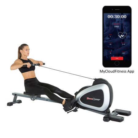 FITNESS REALITY 1000 PLUS Bluetooth Magnetic Rowing Machine Rower with Extended Optional Full Body Exercises and Free