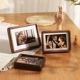 thumbnail image 4 of Cadre photo en Bois Véritable Coin Rond Couleur Teck pour table Balançoire, 4 of 5