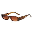 thumbnail image 2 of Gafas de sol pequeñas para hombre y mujer, lentes cuadradas de marca Vintage, montura estrecha, baratas, negras, UV400, 2 of 5