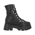 thumbnail image 2 of Bota Combat Suela Gruesa Track Para Mujer Con Látigos Ajustables Platonia SALOME-01-NEGRO, 2 of 8