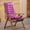 Pink, variant on Outdoor Rocking Chair Cushions,Rocking Chair Cushions Outdoor,Indoor Rocking Chair Cushions,Chair Cushion,High Back Rocking Chair Cushion,Thickened Patio(Gray 44*16*3in)from ANMUYUM