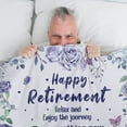 thumbnail image 5 of Happy Retirement Gifts for Women, Retirement Gifts for Women 2023, Best Goodbye Retirement Gifts for Friends, Teachers, Nurses, Doctors, Coworker Soft Flannel Retirement Blanket Throw(40"x50"), 5 of 7