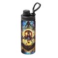 thumbnail image 1 of Botella de agua aislada de League of Legends, de acero inoxidable de 18 oz, novedosa, deportiva, portátil, para viajes, gimnasios al aire libre, 1 of 5