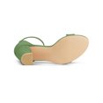 thumbnail image 6 of BLISSFUL STEP Women's Shoes Ankle Strap Block Heel Buckle Open Toe Sandals Olive Green 5.5, 6 of 8