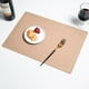 thumbnail image 2 of Juego de manteles individuales de cuero, 1 unidad, de doble cara, para mesa de comedor, estilo occidental, aislante térmico para platos calientes, mantel individual de PU para encimera de cocina,, 2 of 6