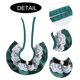thumbnail image 3 of Collar navideño para perro y gato, con lazo de terciopelo, babero para mascota, bufandas bonitas, collar con correa para el cuello, suministros para disfraces de mascotas (verde), 3 of 5