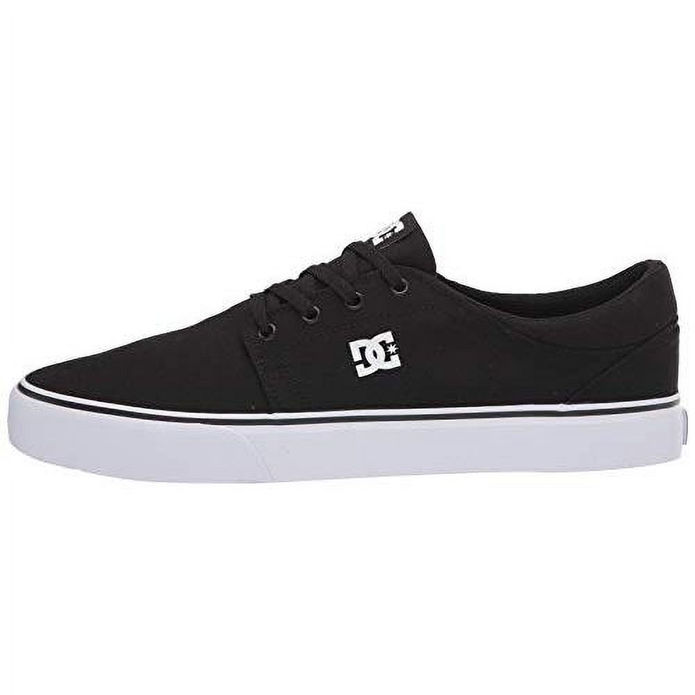 DC Men's Trase Tx Skate Shoe  BLACK/WHITE