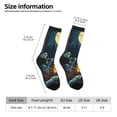 thumbnail image 2 of Logiee Moonlit Skeleton Campfire Print Adult Socks for Men & Women,Calf Socks, Ankle Socks,Boots Socks,Breathable Casual Sock,Unisex Crew Socks, 2 of 6
