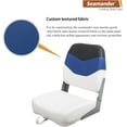 thumbnail image 3 of Seamander Fishing Boat Seats, White/Blue/Dark Grey, Folding Seats, 2 Count, 3 of 6
