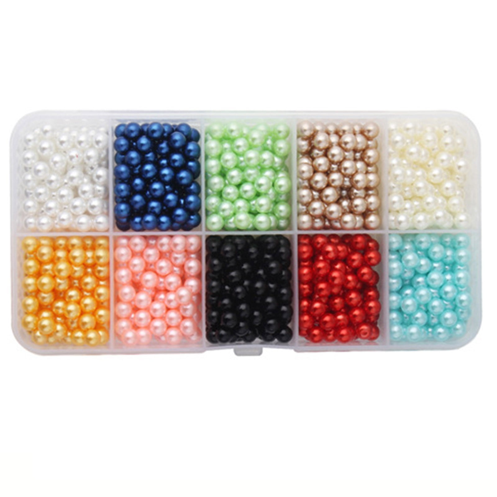 Clearance Office cabinet under $6,Pearl Beads For Crafts Round Pearl Bead Loose Bracelet Jewelry Choker DIY Making 2PC