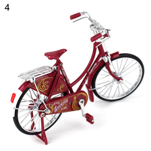 Flmtop Support de Sculpture d'Art de Vélo de Collection en Alliage Stable Plein de Personnalité Simulation Art Vélo Décoration Maison