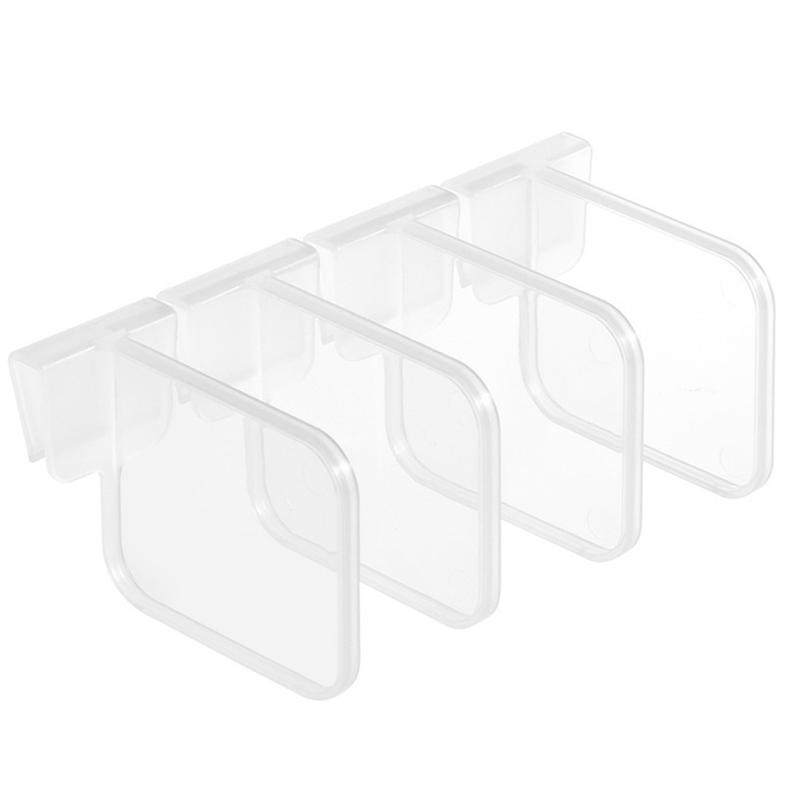 Farfi 8Pcs Refrigerator Dividers Spacesaving Adjustable PP Snapon