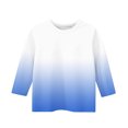 thumbnail image 5 of Ndbuld Girls Long Sleeve Tees Basic Crewneck Soft T-Shirts Toddlers' Long-Sleeve T-Shirts Assorted Colors Blue 150cm/59in, 5 of 5