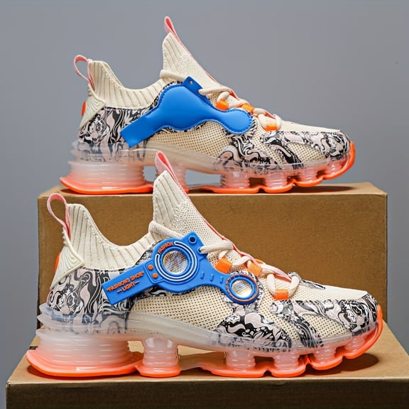 [High-Top Basketball Sneakers] Men's Athletic High-Top Sneakers for Basketball And Running - Available in Black, White, Red, And Grey