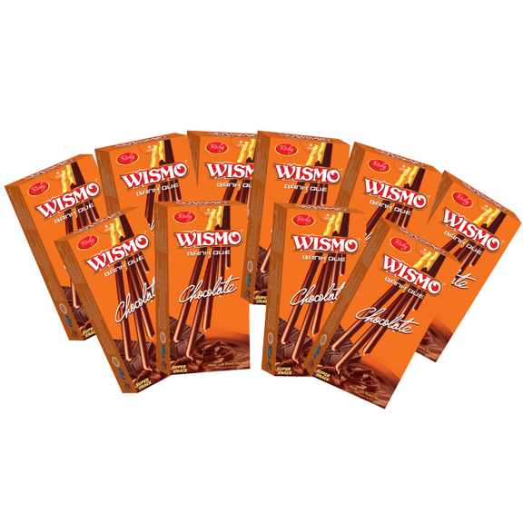 Richy Wismo Chocolate Cream Dipping Biscuit Sticks, Pack Of 10