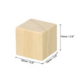 thumbnail image 2 of Uxcell 0.6 Inch Unfinished Wooden Blocks, 50 Pack Natural Wood Cube Square Wood Blocks for DIY Craft, 2 of 5