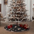 thumbnail image 4 of Rateoe Flowers Pattern Christmas Tree Skirt with Ties , Christmas Tree Decorations, Farmhouse Christmas Decor Xmas Holiday Decorations-30", 4 of 6
