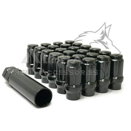 24 Black ET Spline Lug Nuts 12x1.5 Fits Toyota 4Runner Tundra FJ Tacoma   Key