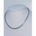 thumbnail image 3 of Men's 20Ct Round Cut Lab Created Diamond Tennis Necklace 14K White Gold Plated, 3 of 3
