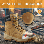 Herman Survivors Mens Grizzly 8 Steel Toe Work Boots