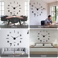thumbnail image 5 of Reloj de pared moderno TANGJMXG silencioso 3D sin marco para dormitorio y cocina, 5 of 5
