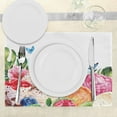 thumbnail image 3 of Ambesonne Tropical Place Mats Set of 4, Dessert and Flower Art, Standard Size, Multicolor, 3 of 6