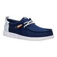 thumbnail image 5 of HEYDUDE Mens Wally Craft Linen Slip-On Loafers Navy Blazer/Multi, 11, 5 of 6