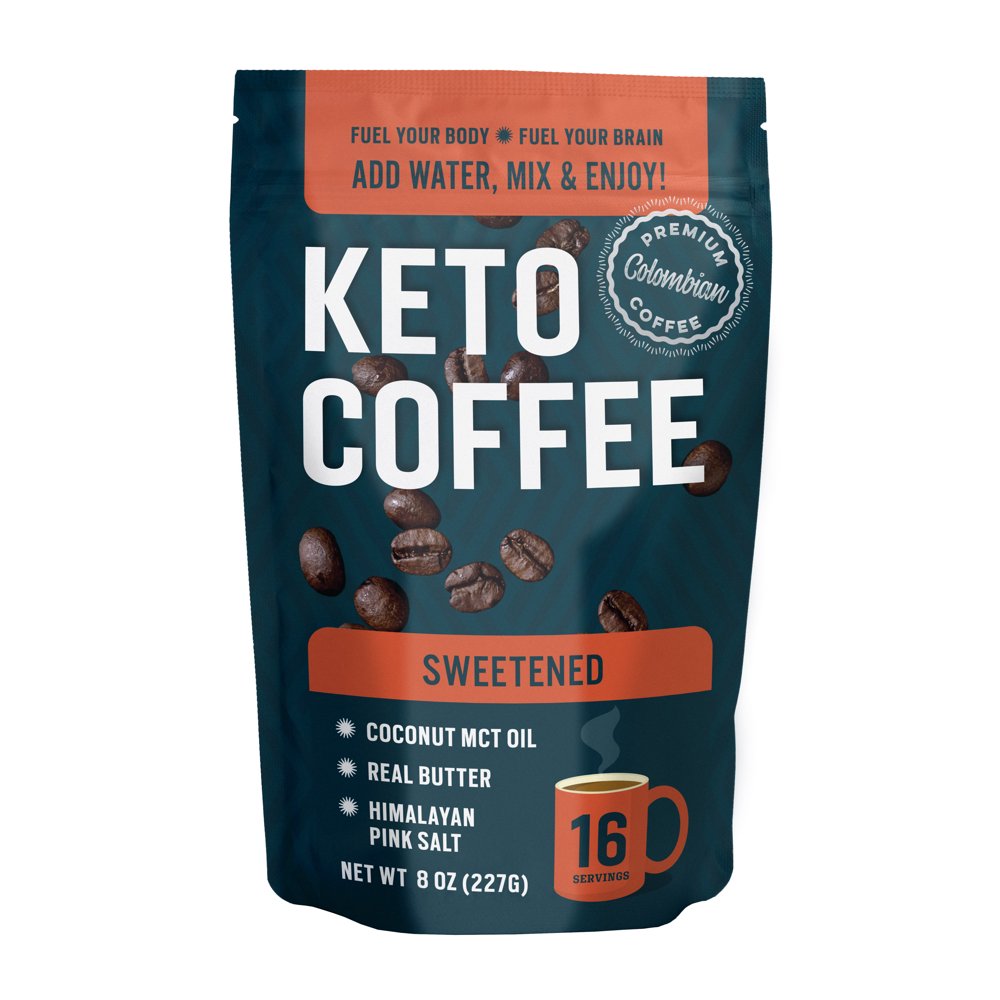 360 Nutrition Sweetened Keto Instant Coffee 8oz Bag