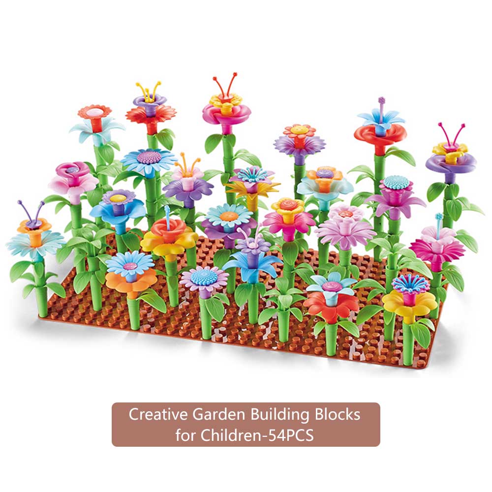 Flower Garden Building Toys Gardening Pretend Set Gifts for 36 Year